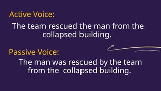Lesson on Active and Passive Voice for Grade 7 | PPTX