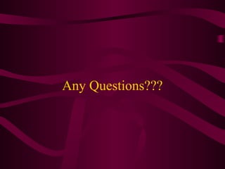 Any Questions???

 