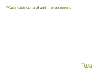 Water-side control and measurement
 