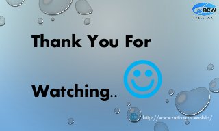 http://www.activecarwash.in/
Thank You For
Watching.. ☺