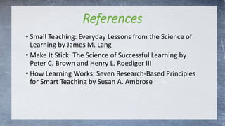 Class Lesson Reference Active Classroom Practices | PPTX