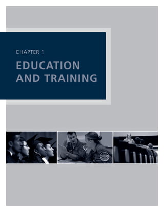 cHaPTer 1

eduCaTIon
and TraInIng
 