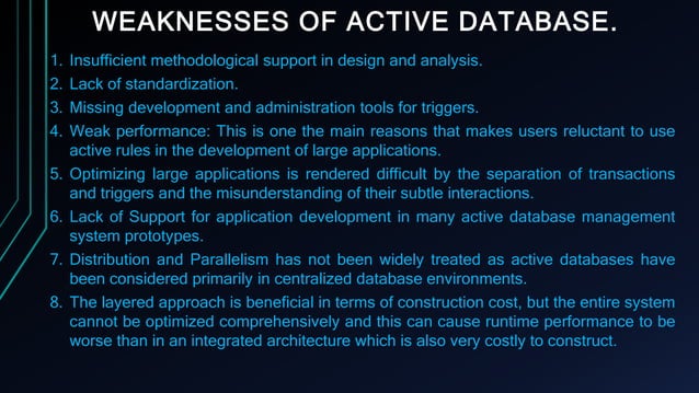 Active database system | PPTX
