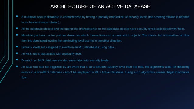 Active database system | PPTX