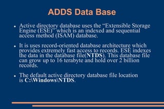 Activedirecotryfundamentals | PPTX | Operating Systems | Computer ...
