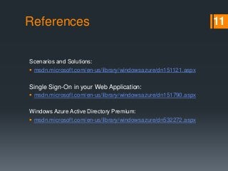 Windows Azure Active Directory | PPTX