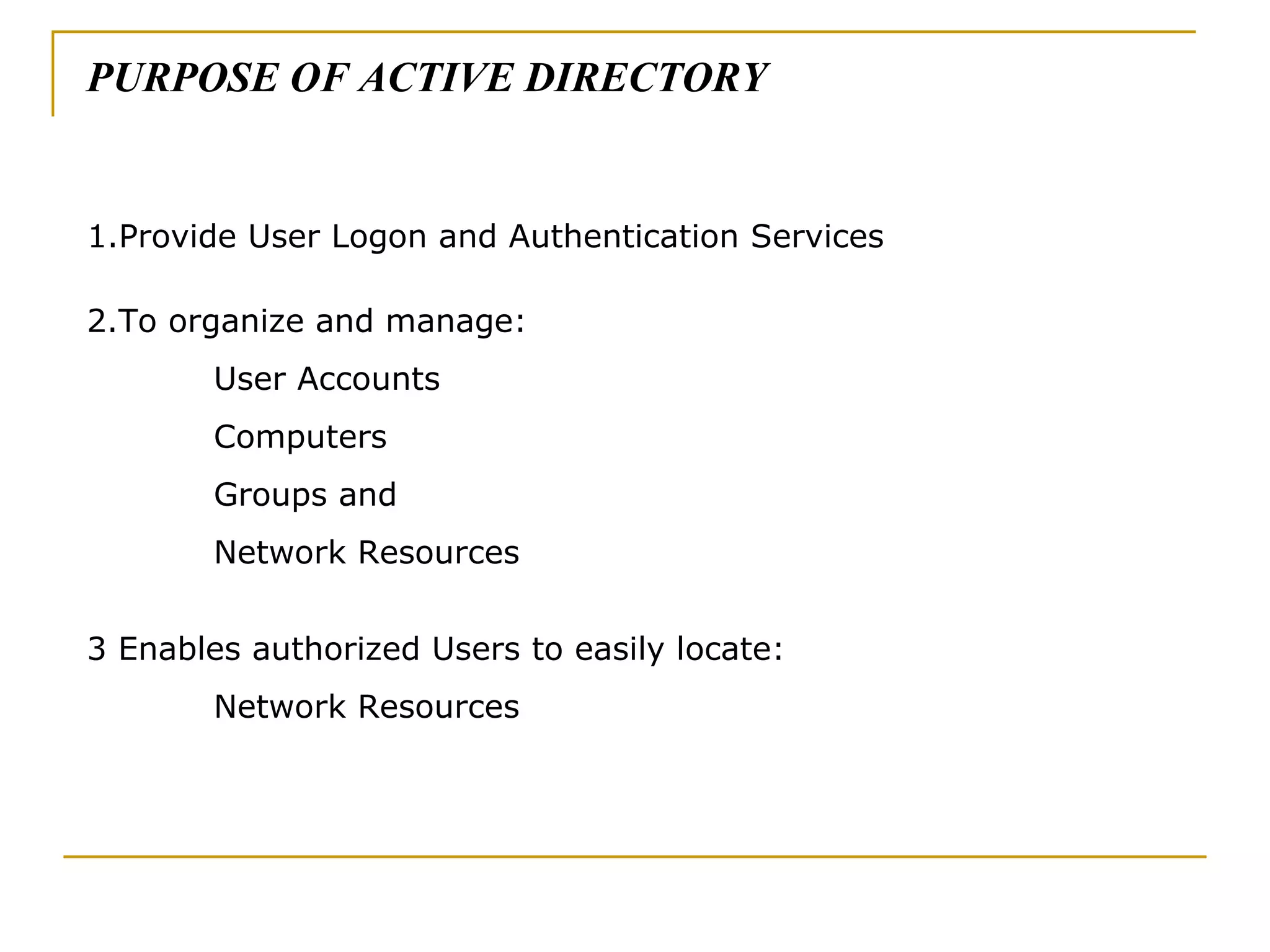 Active directory | PPT