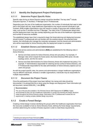 Active Directory Design Guide | PDF