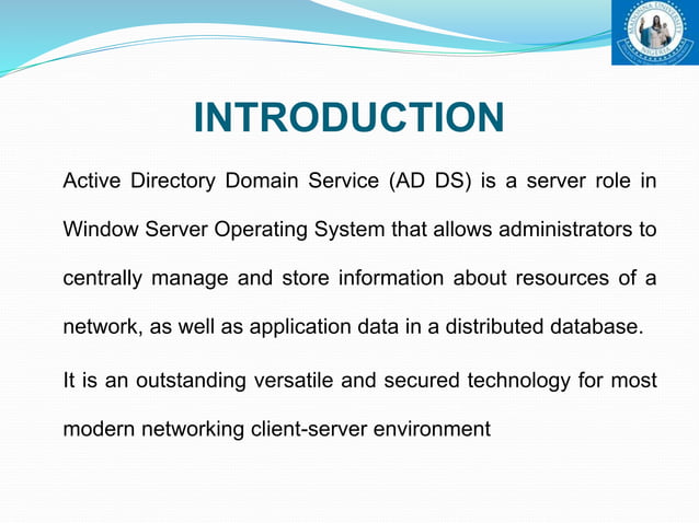 Active directory domain service | PPTX