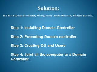 Active directory domain service | PPT