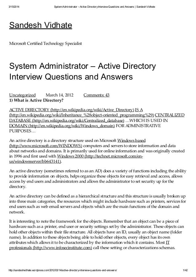 interview questions for servers