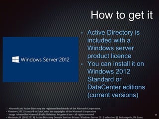 Active directory introduction | PPTX
