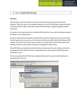 Active Directory Security Assessment ADSA | PDF