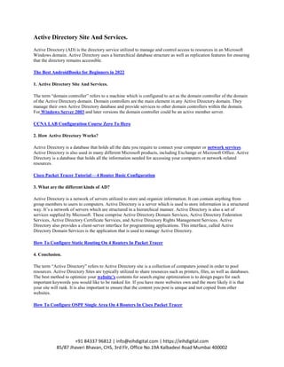 Active Directory Site And Services.pdf