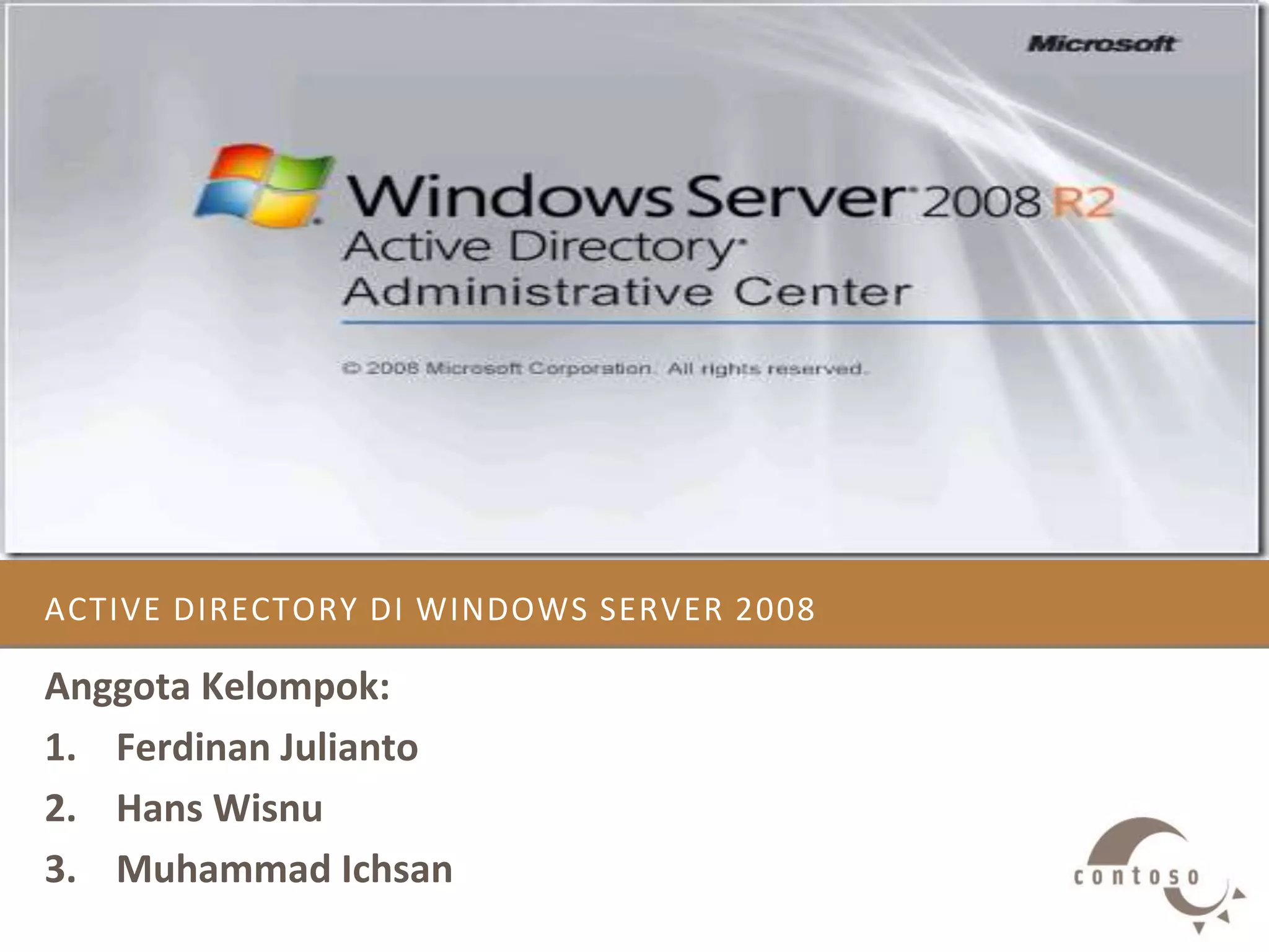 Active directory windows server 2008 | PPT