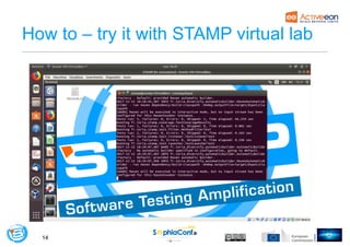 14
14
How to – try it with STAMP virtual lab
 