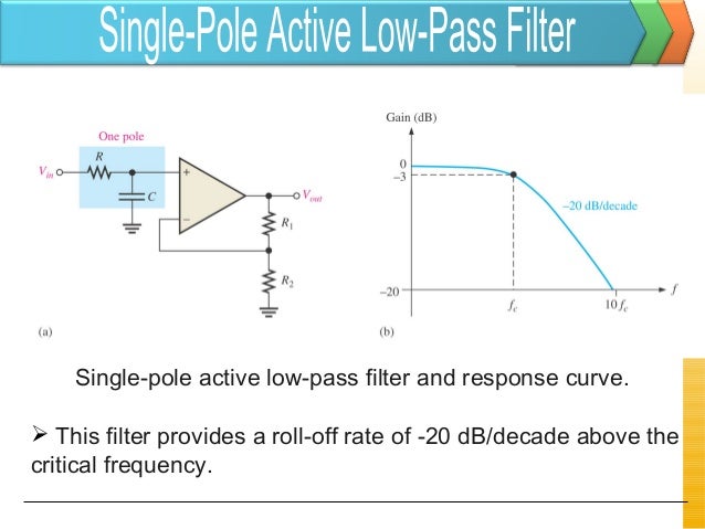 active filters active low pass filter