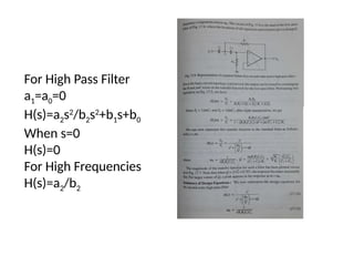 Understanding Active Filters: High Pass Filter Design and Cascading ...