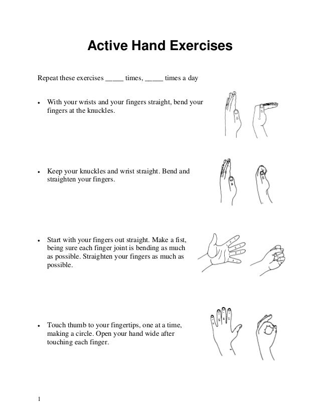 Hand Exercises Handout