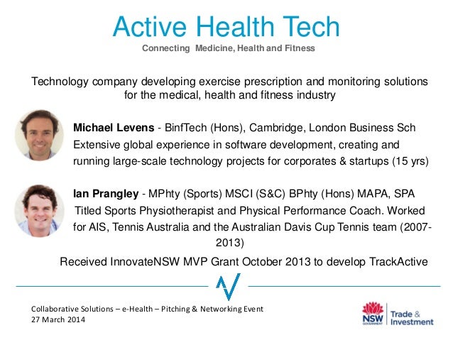 Collaborative Solutions Ehealth Event Active Health Tech