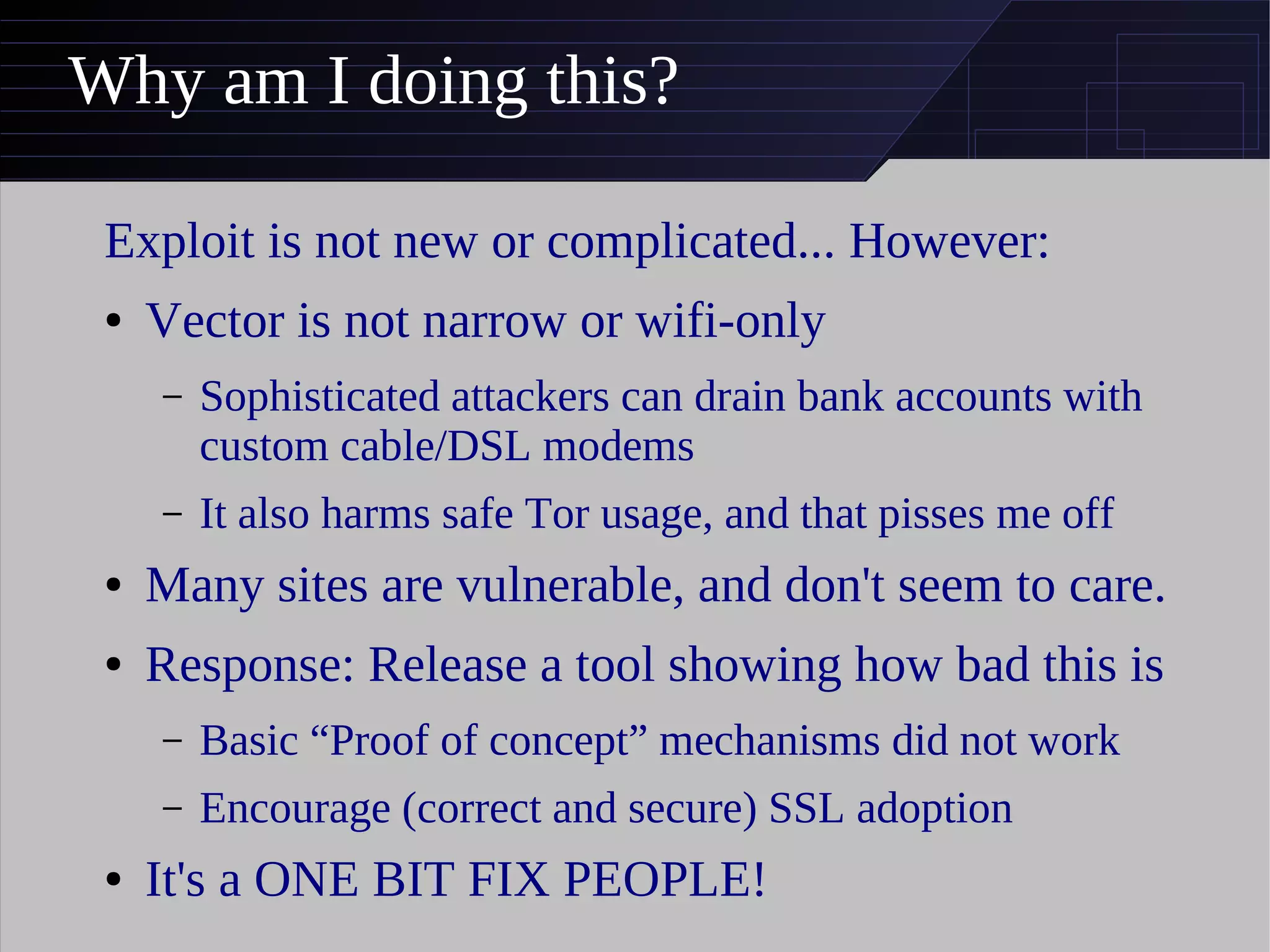 Active Https Cookie Stealing