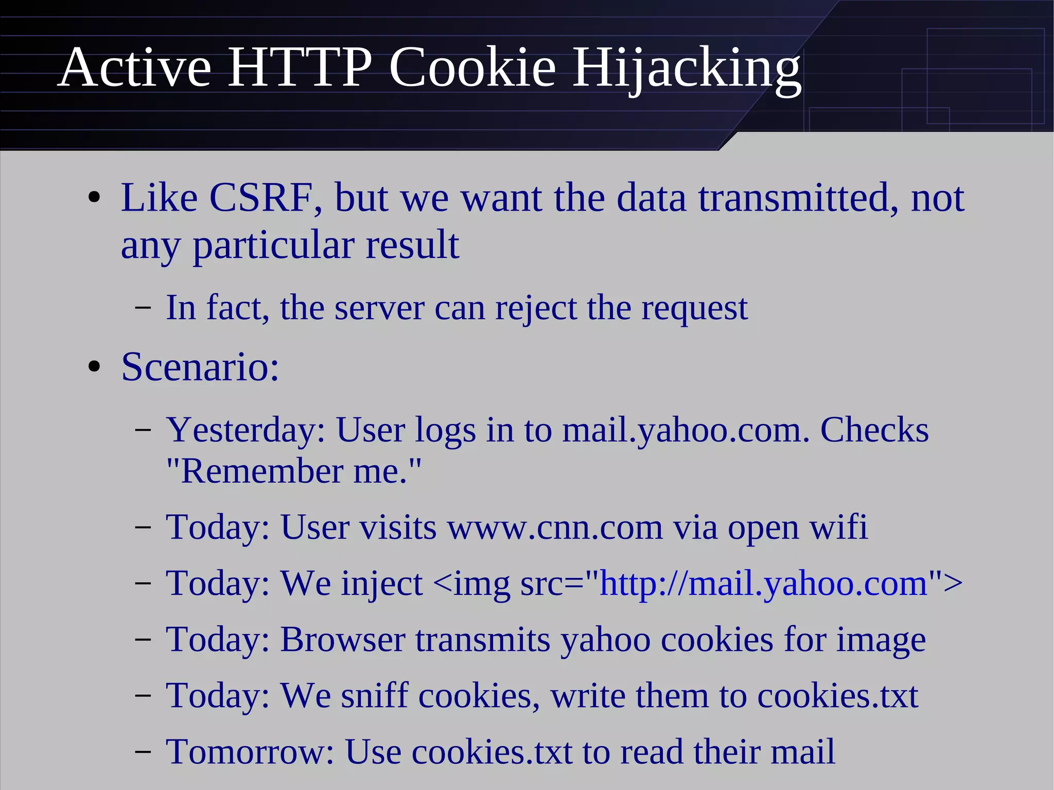 Active Https Cookie Stealing