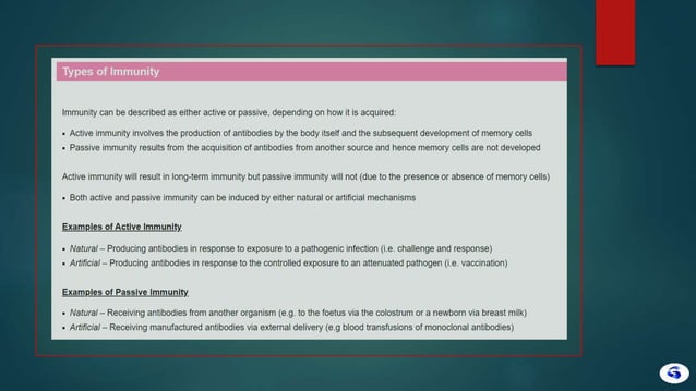 Active immunity vs passive immunity | PPT