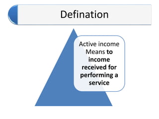 Active income | PPTX