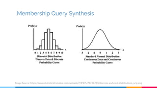 Membership Query Synthesis
Image Source: https://www.statisticsfromatoz.com/uploads/7/3/2/1/73216723/discrete-and-cont-distributions_orig.png
 