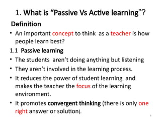 Active learning. In claasroom managementpptx | PPTX