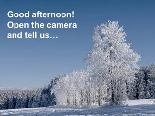 Good afternoon!
Open the camera
and tell us…
Kuva: NickyPe, CC0, pixabay.com
 
