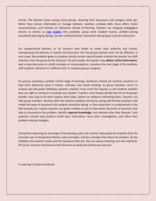 Active Learning As Teaching Strategies | PDF