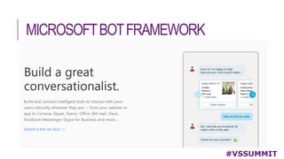 MICROSOFTBOTFRAMEWORK
#VSSUMMIT
 