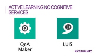 ACTIVELEARNINGNOCOGNITIVE
SERVICES
#VSSUMMIT
 