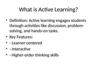 Active_Learning_in_STEM_Education for teachers | PPTX