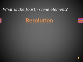 What is the fourth scene element?
 