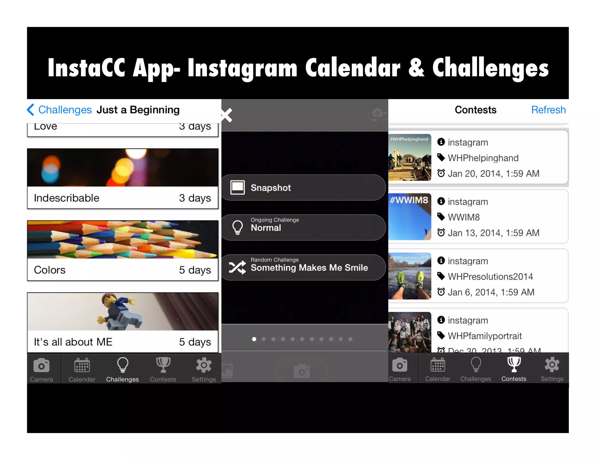 InstaCC App- Instagram Calendar & Challenges

 