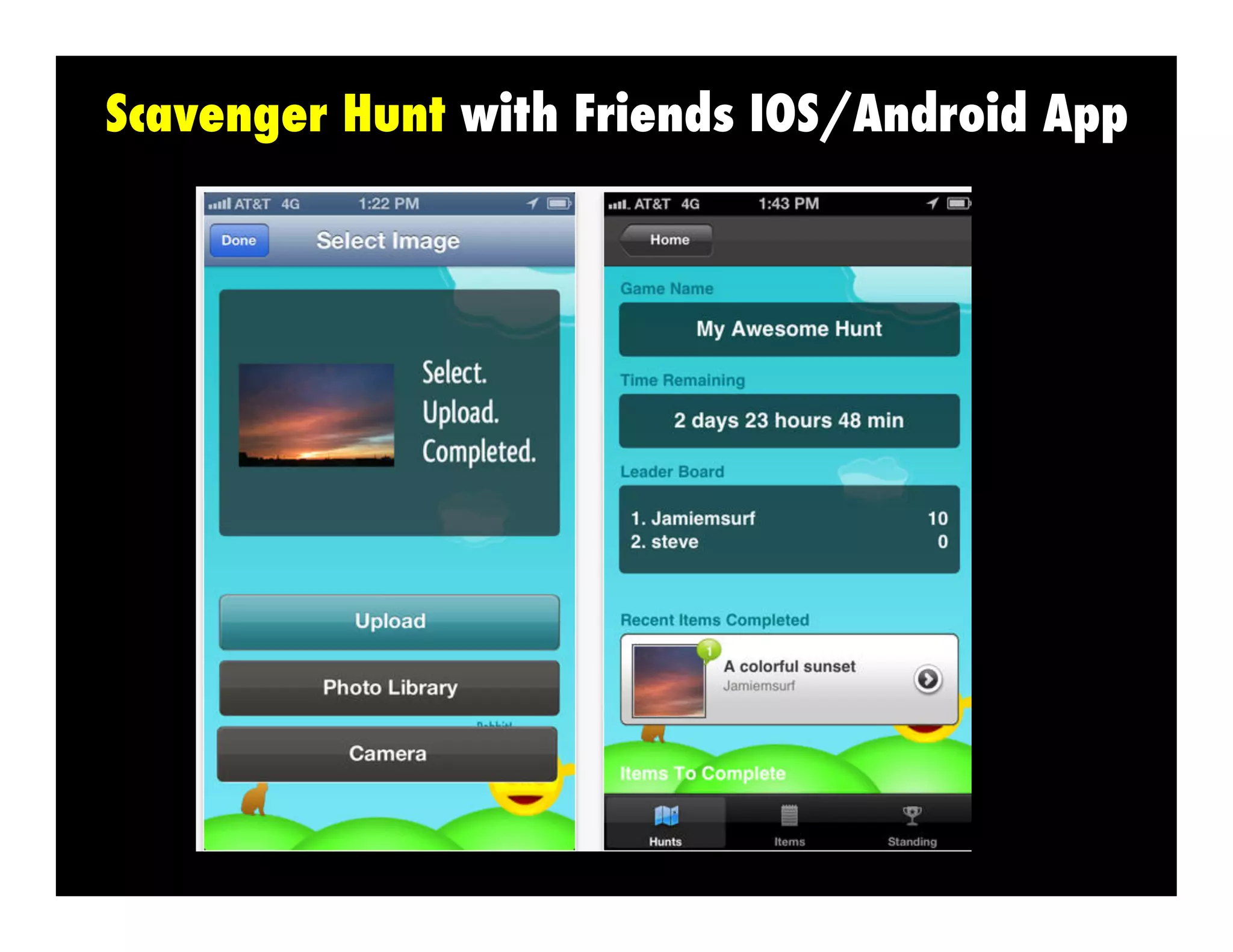 Scavenger Hunt with Friends IOS/Android App

 