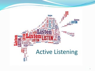 Active Listening
1

 