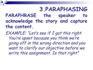 Active listening | PPT