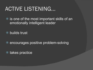 Active Listening, Questioning Skills &amp; Coaching Conversations