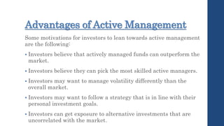 Active management and Active Management Process | PPTX