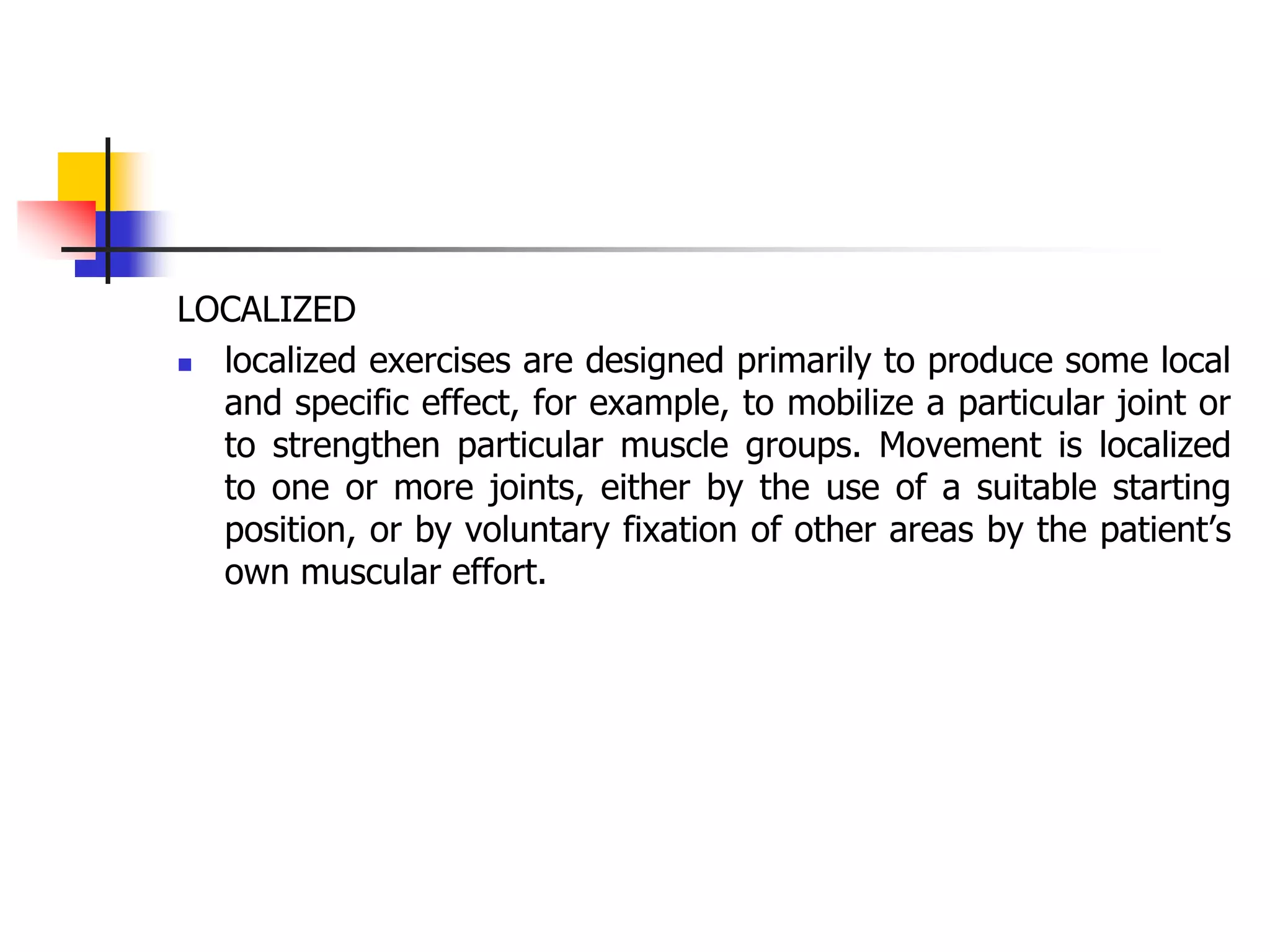 Active movement free exercise | PPT