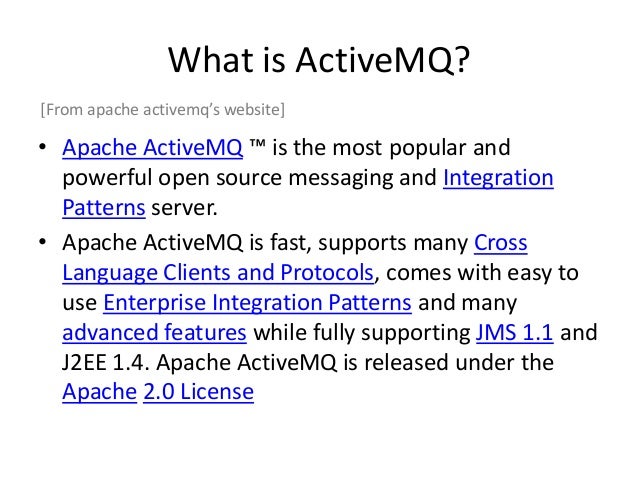 Apache ActiveMQ Intro - may-2012