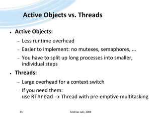 Symbian OS - Active Objects | PPTX