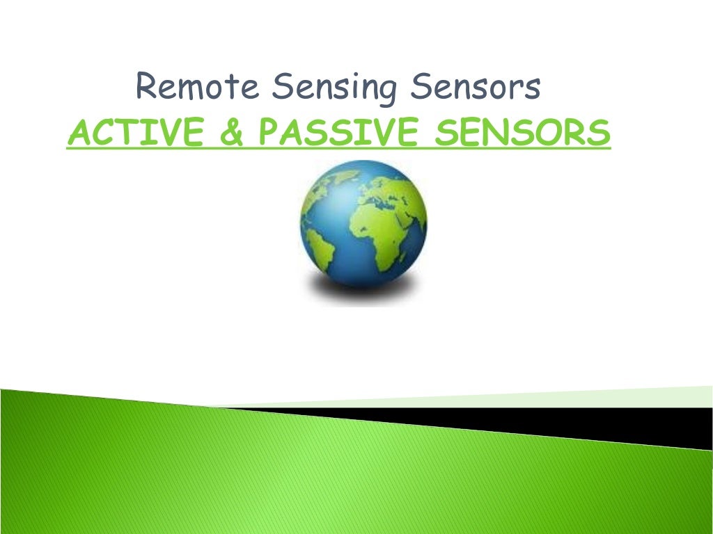 active and passive sensors