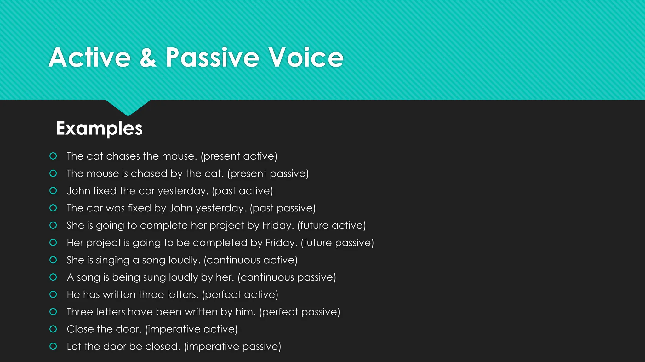 Active & Passive Voice English lecture 1 | PDF