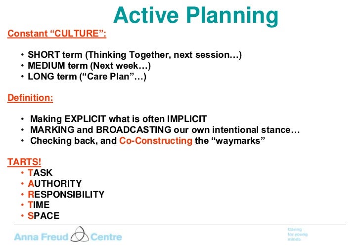 Active planning