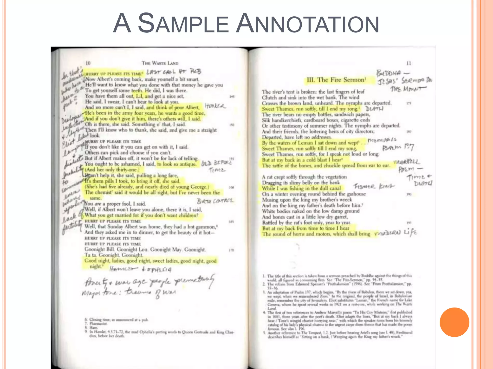 A SAMPLE ANNOTATION
 