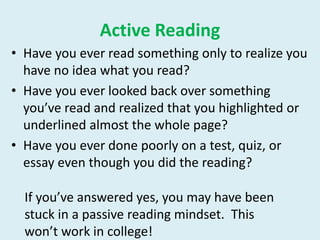 Active Reading And Annotating Pptx Active Reading And Annotating Pptx